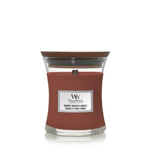 Smoked Walnut & Maple - WoodWick - mała świeca zapachowa z drewnianym knotem - nowość 2021