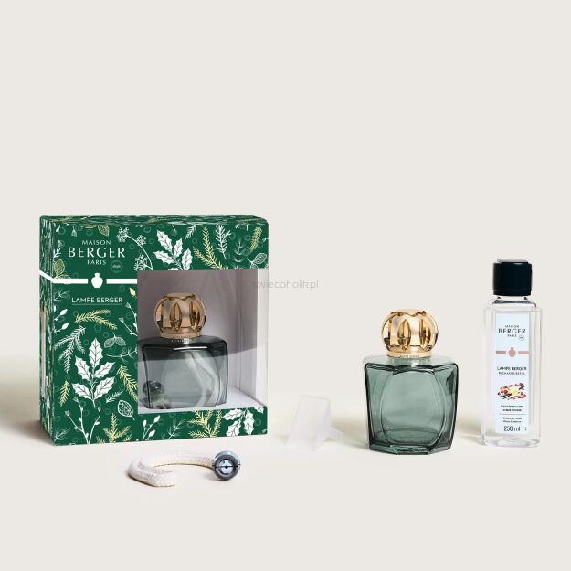 Maison Berger Paris Magical - zielona lampa katalityczna z esencją Amber Powder 250 ml