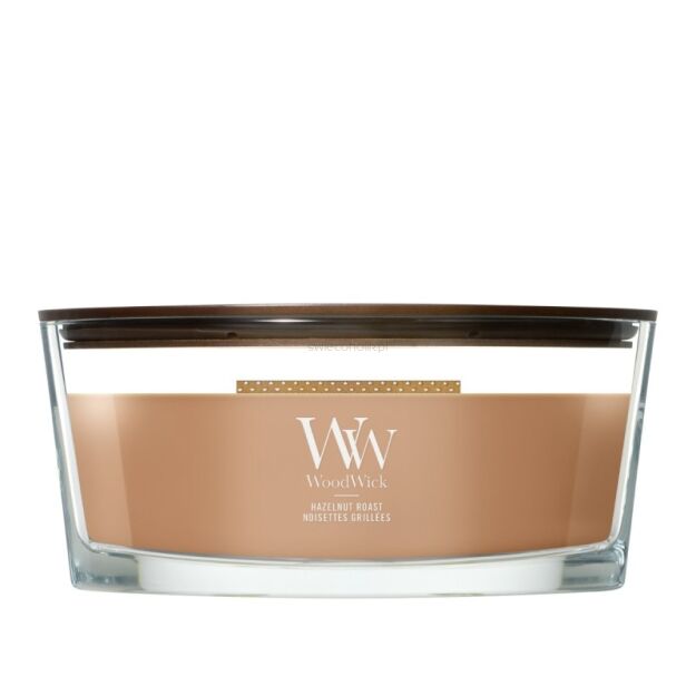 WoodWick Hazelnut Roast - świeca zapachowa elipsa 453g