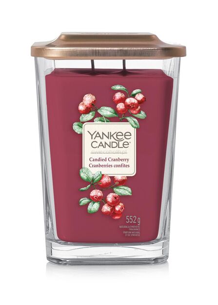 Candied Cranberry - Yankee Candle Elevation - duża świeca zapachowa - nowość 2021