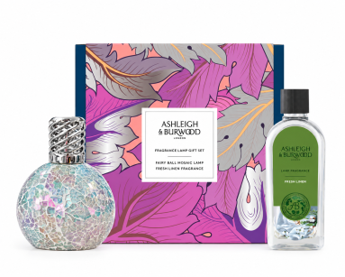 Ashleigh & Burwood Fairy Ball & Fresh Linen - zestaw prezentowy z małą lampą katalityczną