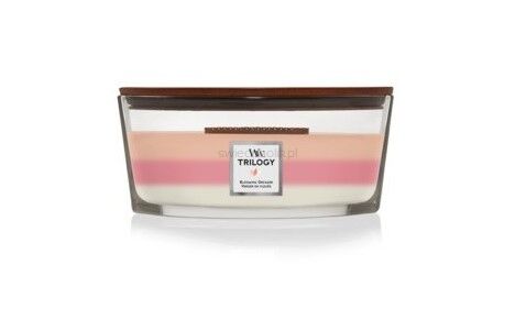 Blooming Orchard - Woodwick Trilogy - świeca elipsa z drewnianym knotem 