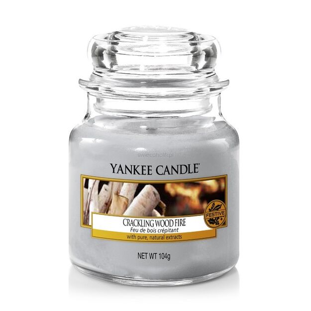 Crackling Wood Fire Yankee Candle - mała świeca