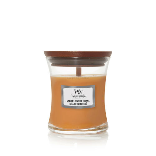 Caramel Toasted Sesame - mała świeca  WoodWick nowość 2020