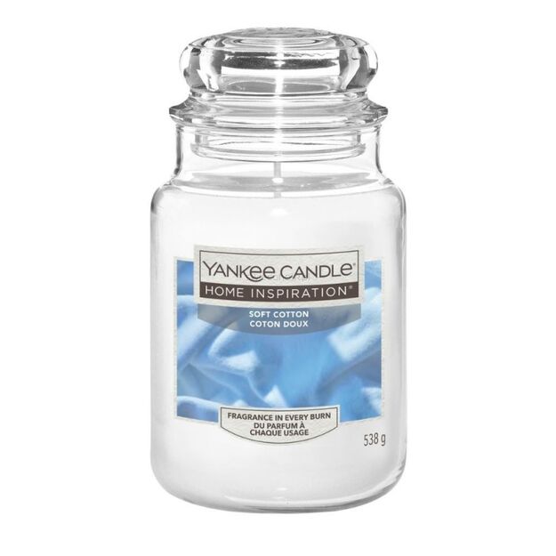 Soft Cotton - Yankee Candle - duża świeca - seria Home Inspiration