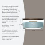WoodWick Cedarwood & Ocean Moss - świeca zapachowa elipsa 453g - 3