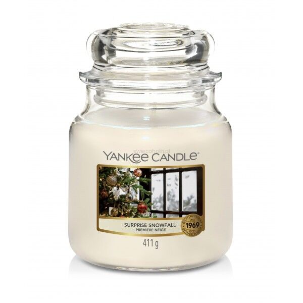 Surprise Snowfall- Yankee Candle - średnia świeca zapachowa