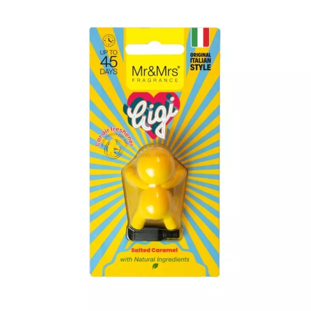 Salted Caramel - Mr & Mrs Fragrance - zapach odświeżacz do samochodu GIGI