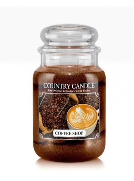 Coffee Shop - Country Candle  - Duży słoik (737g) 2 knoty