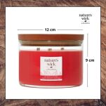 Redberry & Nutmeg - Woodwick - duża świeca z drewnianym knotem - seria Nature's Wick. - 4