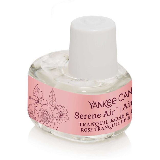 Tranquil Rose & Hibiscus - Yankee Candle - olejek zapachowy do odświeżacza Serene Air - nowość 2023