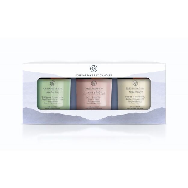 Wellness - Chesapeake Bay Candle - zestaw prezentowy 3 x mała świeca