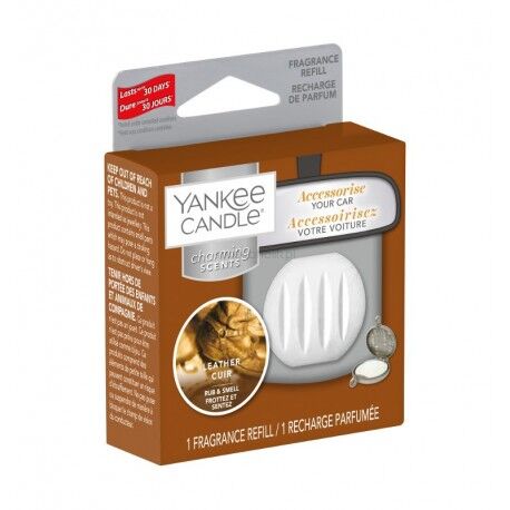 Leather Yankee Candle - Zapach samochodowy - uzupełniacz do Charming Scents