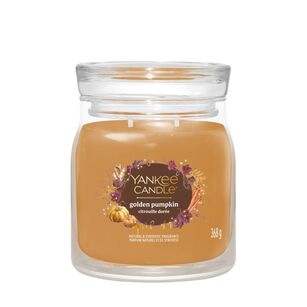 Golden Pumpkin - Yankee Candle Signature - średnia świeca zapachowa z dwoma knotami - nowość 2025