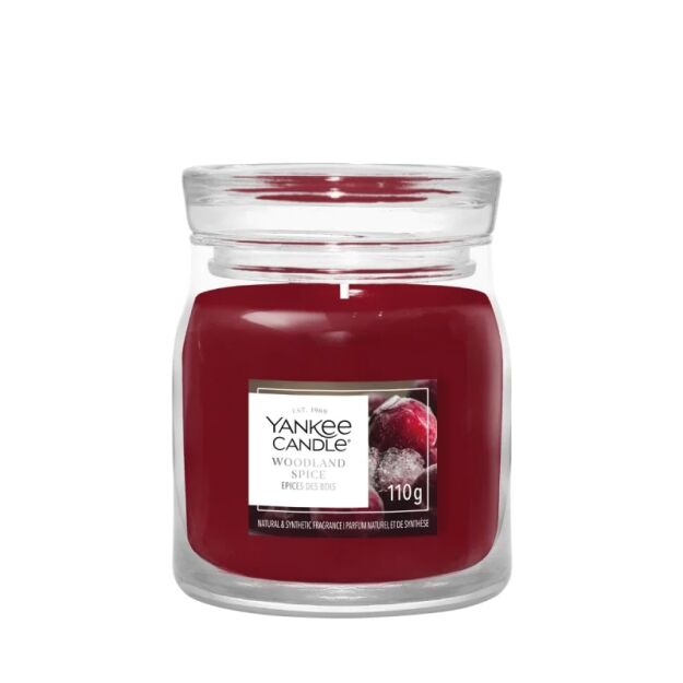 Yankee Candle Woodland Spice – mała świeca zapachowa Signature 110 g