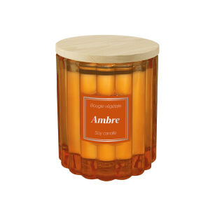 Esprit Provence - Ambre - świeca zapachowa 190 g z drewnianą pokrywką