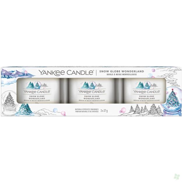 Snow Globe Wonderland - Yankee Candle -  mini świece zapachowe 3 pack - nowość 2022