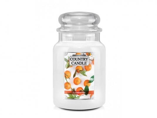 Clementine Country Candle - Duży słoik (652g) 2 knoty