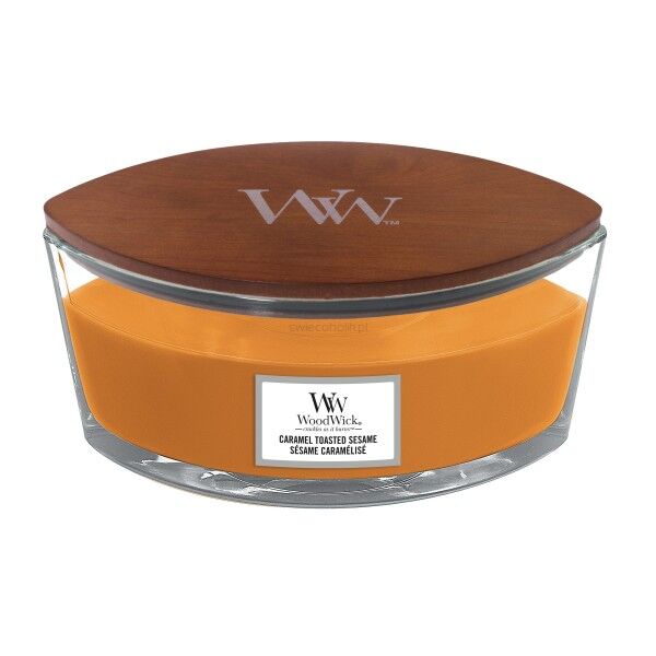 Caramel Toasted Sesame - elipsa- świeca WoodWick nowość 2020