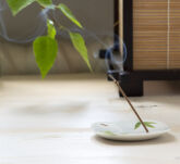 Yume No Yume - Bambus - Nippon Kodo - porcelanowa podstawka na kadzidło - 2