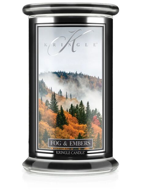 Fog & Embers - Kringle Candle - duża świeca z dwoma knotami (624g) - seria Reserve