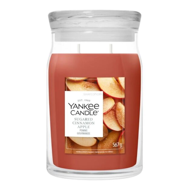 Yankee Candle Sugared Cinnamon Apple - duża świeca 567 g