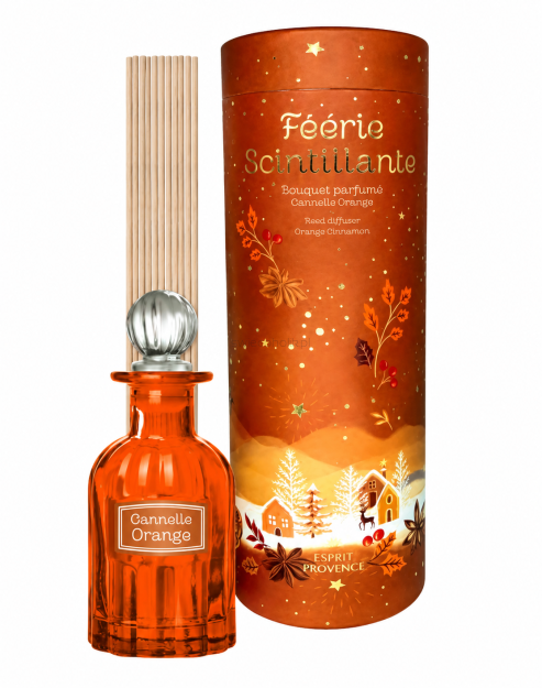 Esprit Provence Cannelle Orange - dyfuzor zapachowy z patyczkami 100 ml w świątecznym opakowaniu