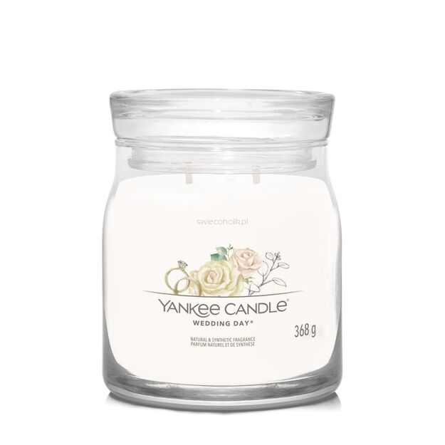 Wedding Day - Yankee Candle Signature - średniaa świeca z dwoma knotami