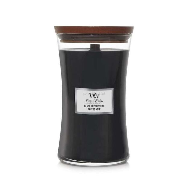 Black Peppercorn - WoodWick - duża świeca zapachowa