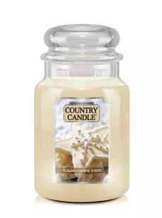 Sugar Cookie Star - Country Candle - duża świeca zapachowa z dwoma knotami (737g)