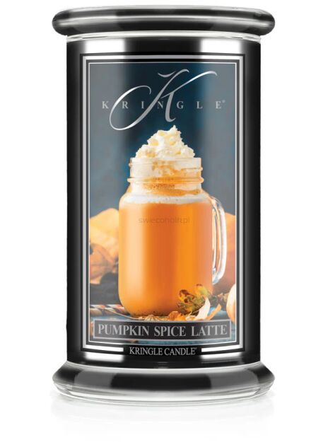 Pumpkin Spice Latte - Kringle Candle - duża świeca zapachowa 2 knoty (624g) - seria Reserve