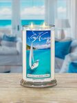 Sea Salt & Bergamot  - Kringle Candle - duża świeca z dwoma knotami (624g) - 2