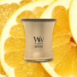 Sparkling Pomelo - Woodwick - średnia świeca zapachowa z drewnianym knotem  - 6