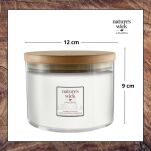 Whipped Pistachio - Woodwick - duża świeca z drewnianym knotem - seria Nature's Wick. - 4