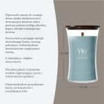 WoodWick Cedarwood & Ocean Moss - duża świeca zapachowa 610g - 3