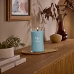 WoodWick Cedarwood & Ocean Moss - duża świeca zapachowa 610g - 4