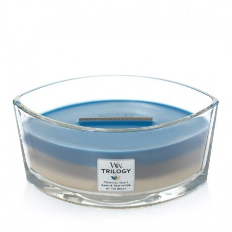 Nautical Escape  Woodwick Hearthwick Trilogy -świeca zapachowa z drewnianym knotem