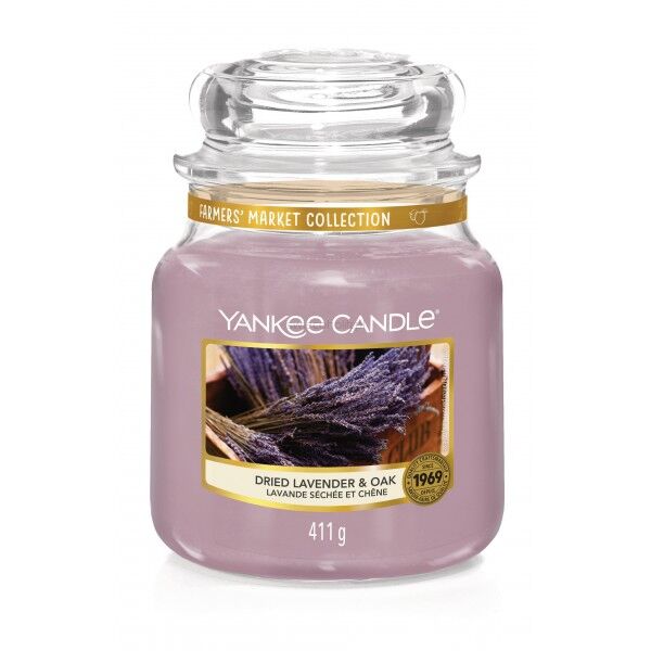 Dried Lavender & Oak Yankee Candle - średnia świeca zapachowa