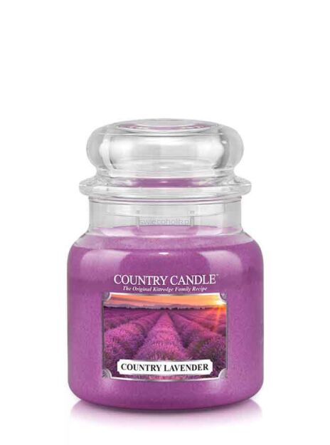  Country Candle - Country Lavender - średnia świeca zapachowa