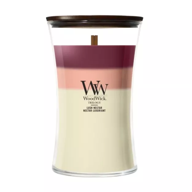 WoodWick Lush Nectar - duża świeca zapachowa Trilogy 610g