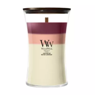 WoodWick Lush Nectar - duża świeca zapachowa Trilogy 610g