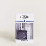 Zestaw prezentowy - Maison Berger - lampa katalityczna Glacon Grey + esencja Pure White Tea 250 ml - 2