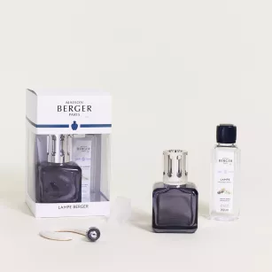 Zestaw prezentowy - Maison Berger - lampa katalityczna Glacon Grey + esencja Pure White Tea 250 ml