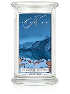 Tranquil Winter - Kringle Candle - duża świeca z dwoma knotami (624g)