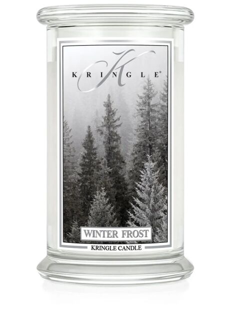 Winter Frost - Kringle Candle - duża świeca z dwoma knotami (624g)