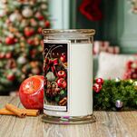 Cinnamon Apple Wreath - Kringle Candle - duża świeca z dwoma knotami (624g) - 4