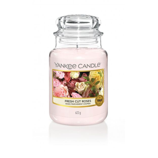 Fresh Cut Roses Yankee Candle - duża świeca zapachowa