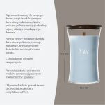 WoodWick Lakeside Mist - duża świeca zapachowa 610g - 3
