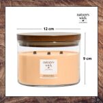 Bergamot & Neroli - Woodwick - duża świeca z drewnianym knotem - seria Nature's Wick. - 3