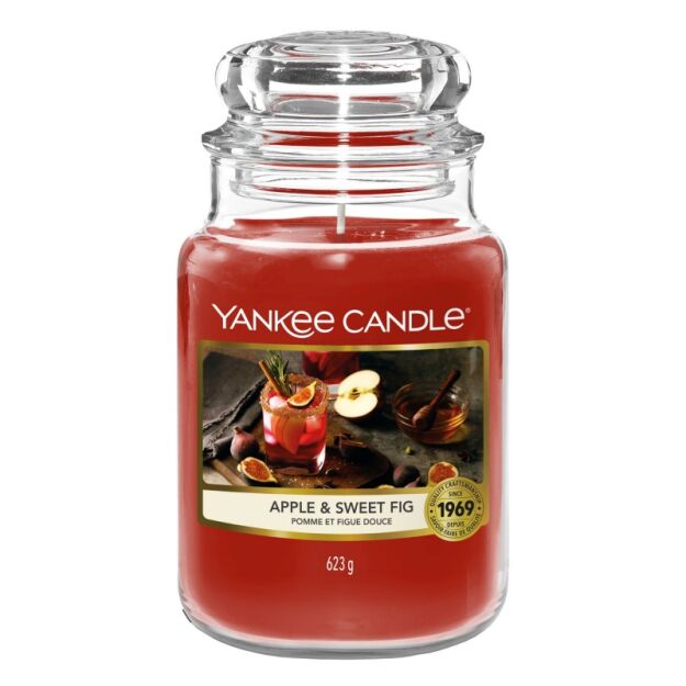 Apple & Sweet Fig - Yankee Candle - duża świeca zapachowa - nowość 2022